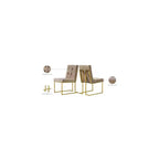 Meridian Furniture, Chaises de salle à manger Pierre en velours, lot de 2