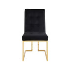 Meridian Furniture, Chaises de salle à manger Pierre en velours, lot de 2