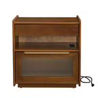 Comodino moderno con 2 cassetti, comodino moderno per camera da letto con ripiano aperto, tavolino laterale in legno per soggiorno e camera da letto