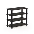 HOMLUX 4 Tier Shoe Rack Storage Organizer for 12 Pairs No Tools Needed