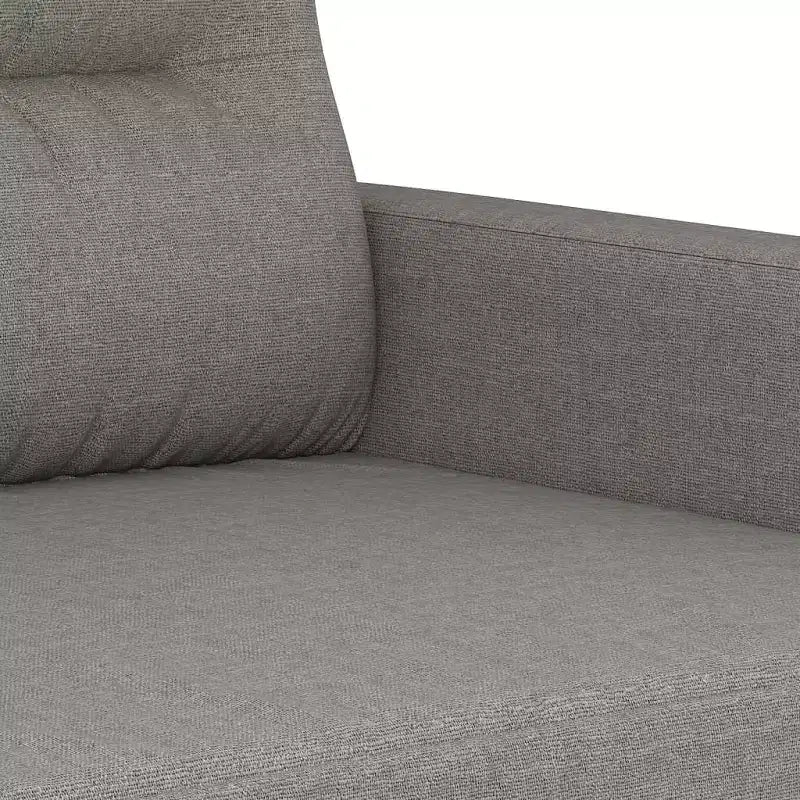 vidaXL Divano a 2 posti Grigio scuro Tessuto (100% poliestere), metallo, compensato