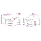 vidaXL Set Divani Verde Scuro