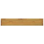 vidaXL Mobile specchiera con cornice in legno massello di teak - Specchio da ingresso con spazio aggiuntivo - Unità a parete - Dimensioni: 23,6 x 3,9 x 15,7