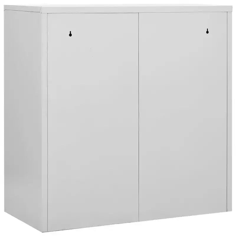 vidaXL Armadietti robusti - Design moderno, in acciaio in grigio e blu - Ideali per scuole, uffici - 35,4x17,7x36,4