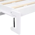 Letto a scomparsa matrimoniale Whisen Wood con stazione di ricarica e cassetto