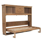 Letto a scomparsa matrimoniale Whisen Wood con stazione di ricarica e cassetto