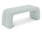 Meridian Furniture,Arc Mint Vegan Leather Bench