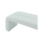 Meridian Furniture, Panca Arc Mint in pelle vegana