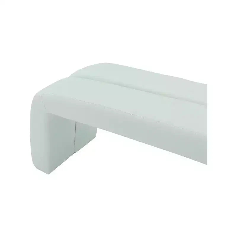 Meridian Furniture, Panca Arc Mint in pelle vegana