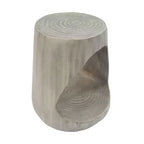 MAYEERTY Tavolo Consolle Vuoto con texture effetto legno di colore grigio per il soggiorno