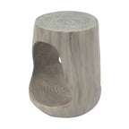 MAYEERTY Tavolo Consolle Vuoto con texture effetto legno di colore grigio per il soggiorno