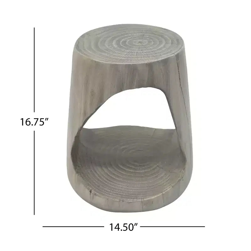 MAYEERTY Tavolo Consolle Vuoto con texture effetto legno di colore grigio per il soggiorno