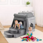 GustoWave Divano modulare da gioco per bambini 13 pezzi, set da gioco per bambini piccoli, divano da gioco in schiuma per bambini