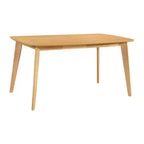 Okak Tavolo da Pranzo Rustico per 4-6 Persone, Tavolo da Pranzo Rettangolare in Legno di Acacia, Mobili da Cucina in Legno per Famiglie Numerose
