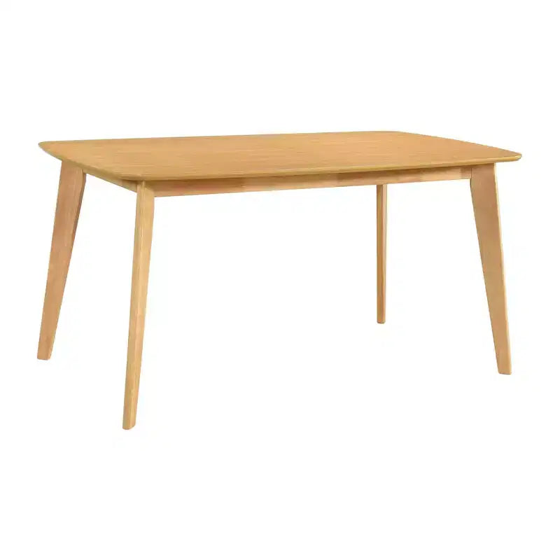 Okak Tavolo da Pranzo Rustico per 4-6 Persone, Tavolo da Pranzo Rettangolare in Legno di Acacia, Mobili da Cucina in Legno per Famiglie Numerose