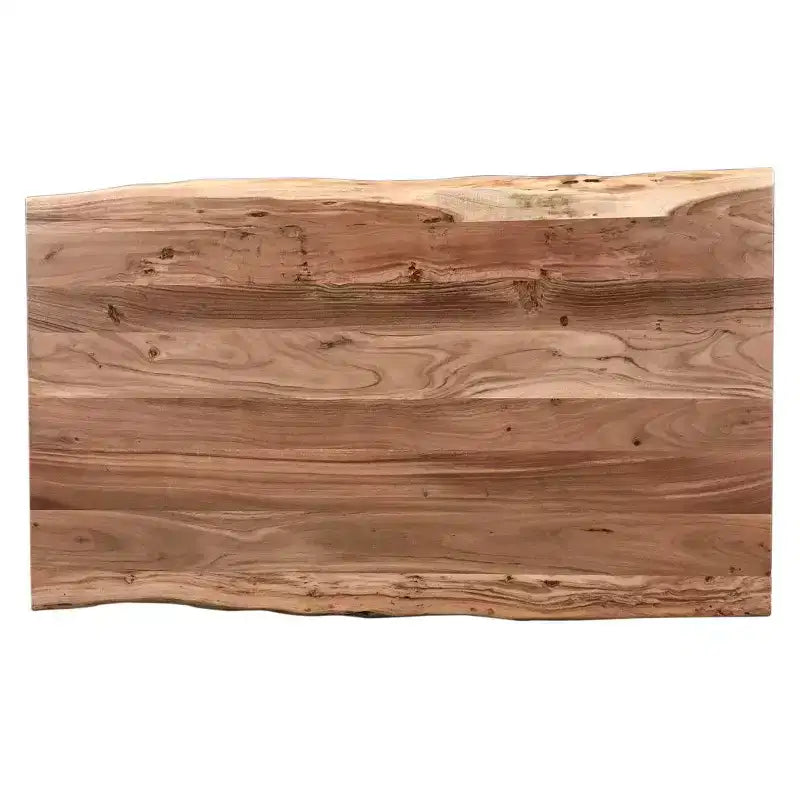Okak Tavolo da Pranzo Rustico per 4-6 Persone, Tavolo da Pranzo Rettangolare in Legno di Acacia, Mobili da Cucina in Legno per Famiglie Numerose
