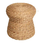 JONATHAN Y Alberto Modern Bohemian Hand-Woven Hyacinth Mushroom Stool