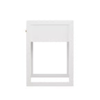 Table de chevet, table d'appoint minimaliste pour canapé, table d'appoint avec tiroir, blanc - ModernLuxe
