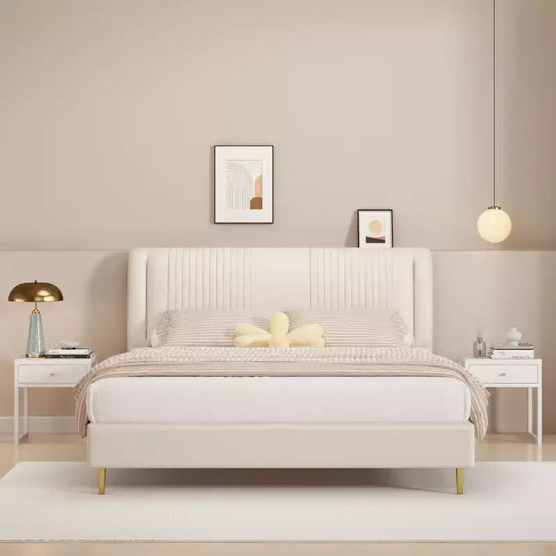 Table de chevet, table d'appoint minimaliste pour canapé, table d'appoint avec tiroir, blanc - ModernLuxe