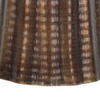 Table d'appoint ronde en aluminium Royal Hampton 19 avec motif martelé