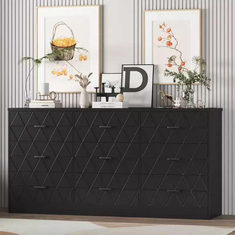 9 Drawers Dresser for Bedroom, 63'' Large Dresser for Bedroom With Power Outlet
