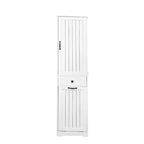 CLIHOME Mobile da Bagno per Lavanderia con 1 Armadietto e 1 Cassetto, Bianco