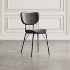Jofran, sedia da pranzo imbottita in similpelle contemporanea moderna con schienale diviso (set da 2)
