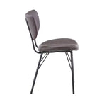 Jofran, sedia da pranzo imbottita in similpelle contemporanea moderna con schienale diviso (set da 2)