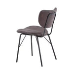 Jofran, sedia da pranzo imbottita in similpelle contemporanea moderna con schienale diviso (set da 2)
