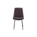 Jofran,Draper Mid-Century Modern Upholstered Faux Leather Dining Chair (Set of 4)