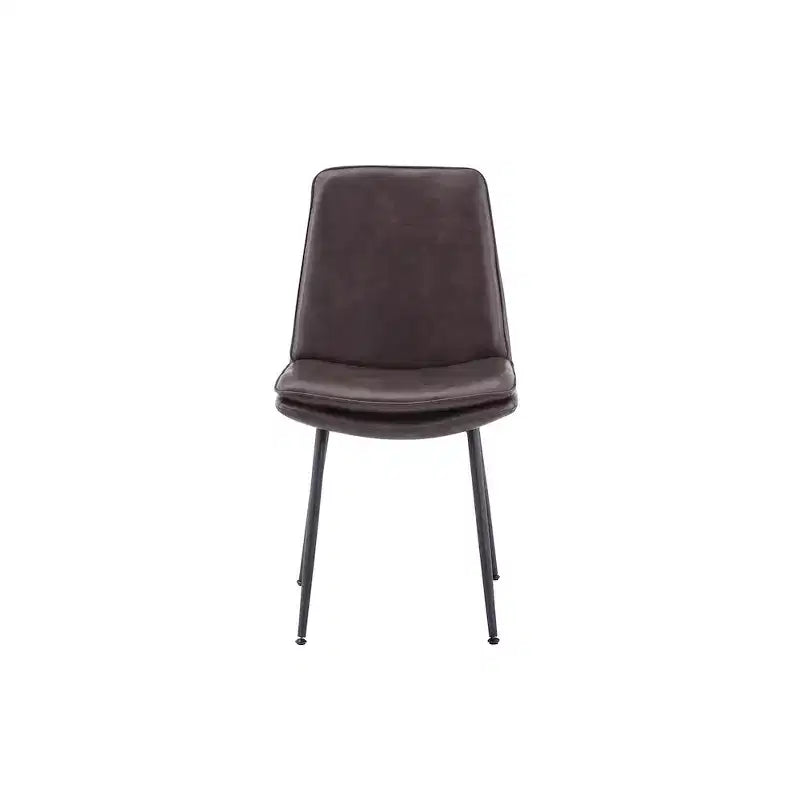 Jofran,Draper Mid-Century Modern Upholstered Faux Leather Dining Chair (Set of 4)