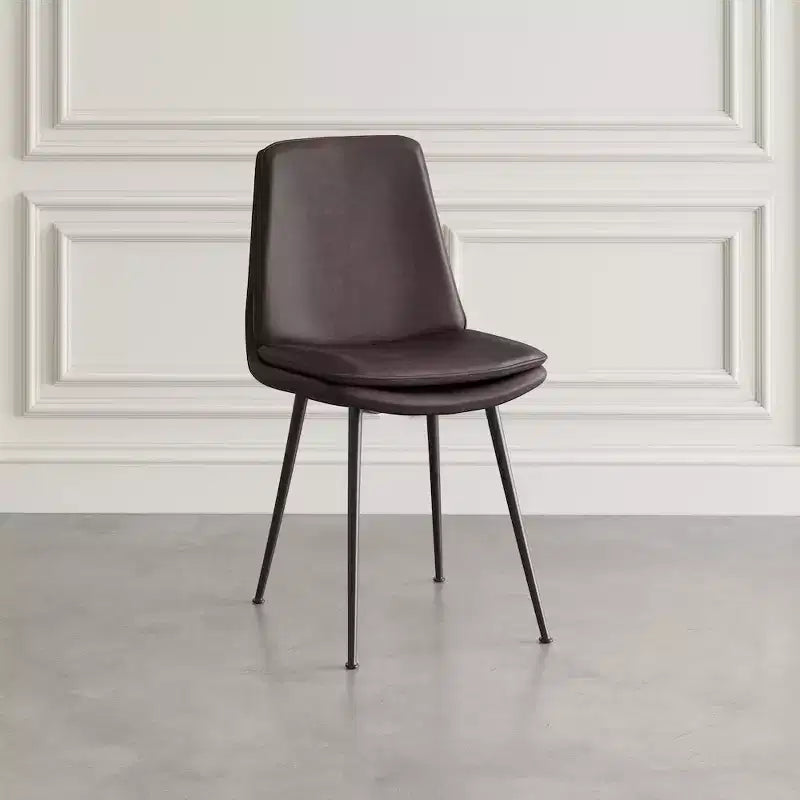 Jofran, Draper Sedia da pranzo Mid-Century Modern in ecopelle (Set da 4)