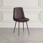 Jofran, Draper Sedia da pranzo Mid-Century Modern in ecopelle (Set da 4)