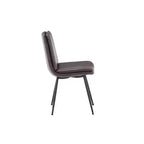 Jofran, Draper Sedia da pranzo Mid-Century Modern in ecopelle (Set da 4)