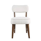 Jofran,Wes Mid-Century Modern Boucle Upholstery Dining Chair (Set of 2)