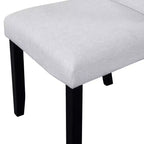 Set da pranzo rotondo da 5 pezzi per 4 persone, tavolo da pranzo moderno in marmo e 4 sedie imbottite con schienale alto