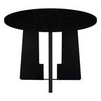 Set da pranzo rotondo da 5 pezzi per 4 persone, tavolo da pranzo moderno in marmo e 4 sedie imbottite con schienale alto