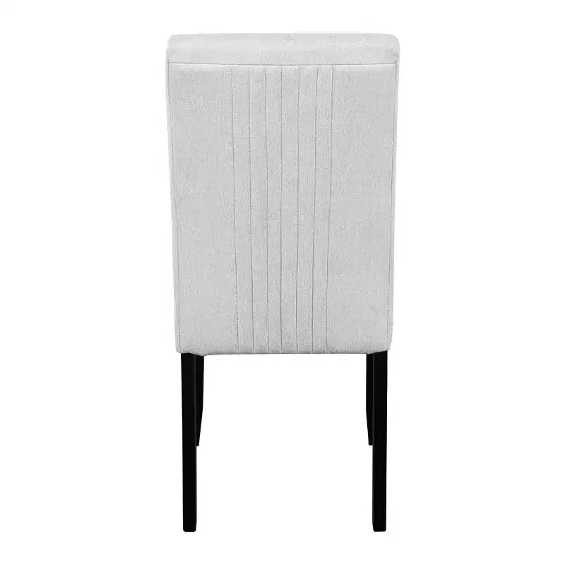 Set da pranzo rotondo da 5 pezzi per 4 persone, tavolo da pranzo moderno in marmo e 4 sedie imbottite con schienale alto