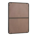Specchio da parete rettangolare nero 30x40 pollici con cornice in metallo