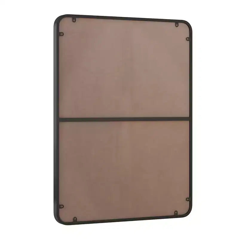 Specchio da parete rettangolare nero 30x40 pollici con cornice in metallo