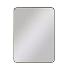 Specchio da parete rettangolare nero 30x40 pollici con cornice in metallo