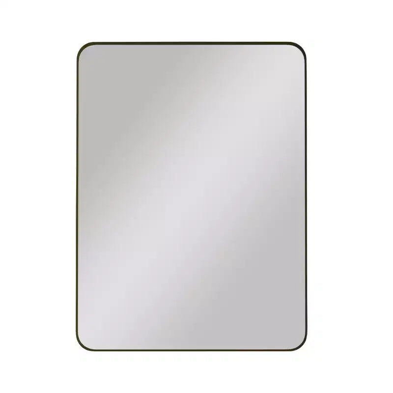 Specchio da parete rettangolare nero 30x40 pollici con cornice in metallo