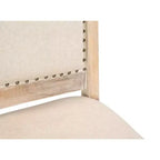 HomeRoots Sedia Laterale 20 Beige e Bianca