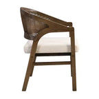 Christopher Knight Home Grace Set da pranzo contemporaneo 7 pezzi in legno di gomma e rattan con tavolo rettangolare di grandi dimensioni