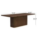 Christopher Knight Home Grace Set da pranzo contemporaneo 7 pezzi in legno di gomma e rattan con tavolo rettangolare di grandi dimensioni