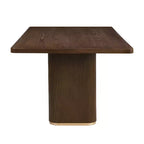 Christopher Knight Home Grace Set da pranzo contemporaneo 7 pezzi in legno di gomma e rattan con tavolo rettangolare di grandi dimensioni