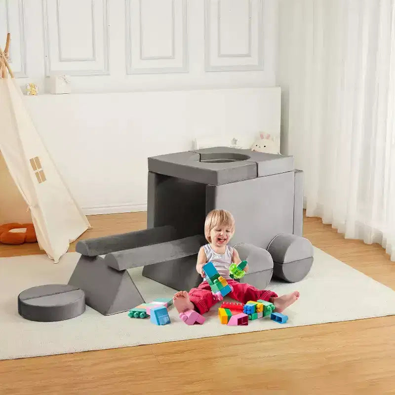 Acekool Divano Modulare per Bambini a 15 Pezzi, Divano Creativo da Pavimento per Bambini e Bambine, Divano dell'Immaginazione per la Stanza dei Giochi
