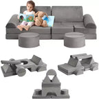Acekool Divano Modulare per Bambini a 15 Pezzi, Divano Creativo da Pavimento per Bambini e Bambine, Divano dell'Immaginazione per la Stanza dei Giochi