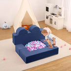 Divano per bambini, set divano gioco modulare in schiuma con cuscini staccabili - Convertibile per camera da letto o sala giochi