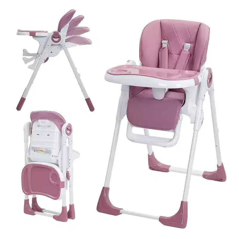 Seggiolone per neonati, seggioloni regolabili per bambini con vassoio rimovibile per una facile pulizia, seggioloni pieghevoli per neonati e bambini piccoli
